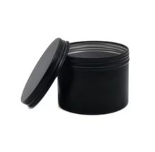 Load image into Gallery viewer, Matte black aluminium candle tin with screw top (65 x 50mm) (120ml 4oz )
