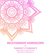 Load image into Gallery viewer, Relationship Horoscope - Compatibility report
