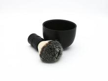 Load image into Gallery viewer, Natural hair shaving brush and soap bowl set
