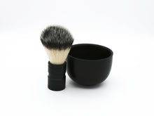 Load image into Gallery viewer, Natural hair shaving brush and soap bowl set
