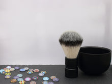 Load image into Gallery viewer, Natural hair shaving brush and soap bowl set
