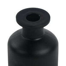 Load image into Gallery viewer, Black matte glass reed diffuser bottles with cork like stoppers (150 ml)
